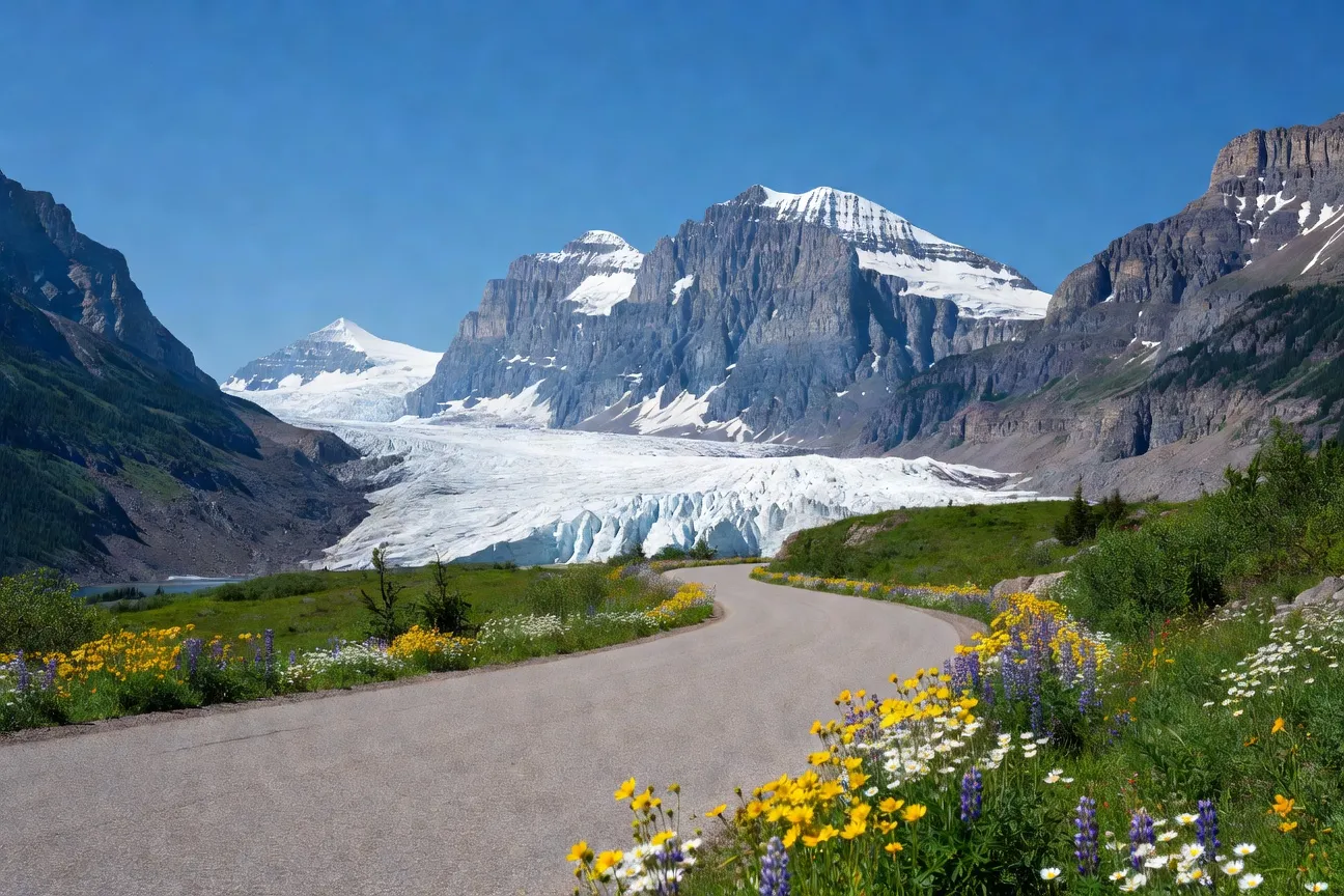 Promenade des Glaciers Icefields Parkway Alberta Canada