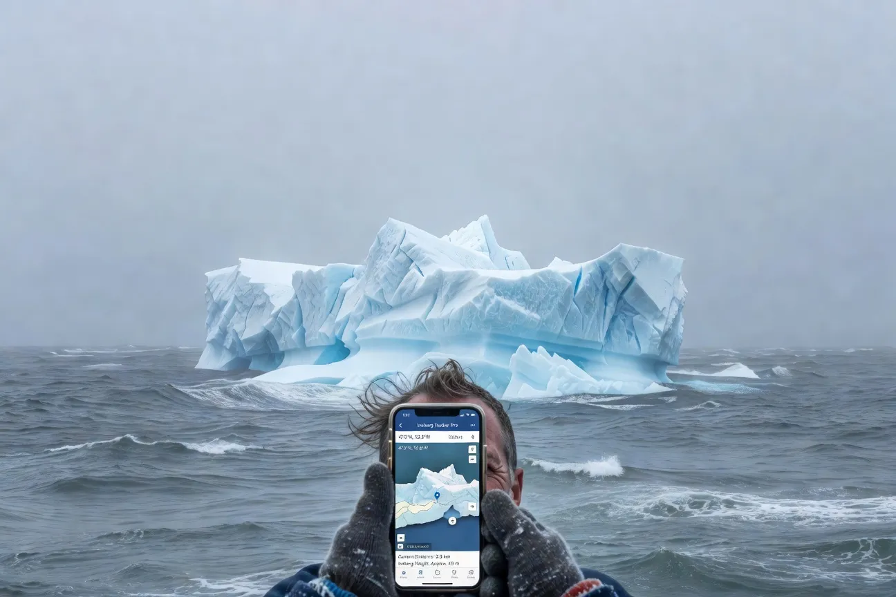 Application tracker icebergs temps réel Terre-Neuve 2026