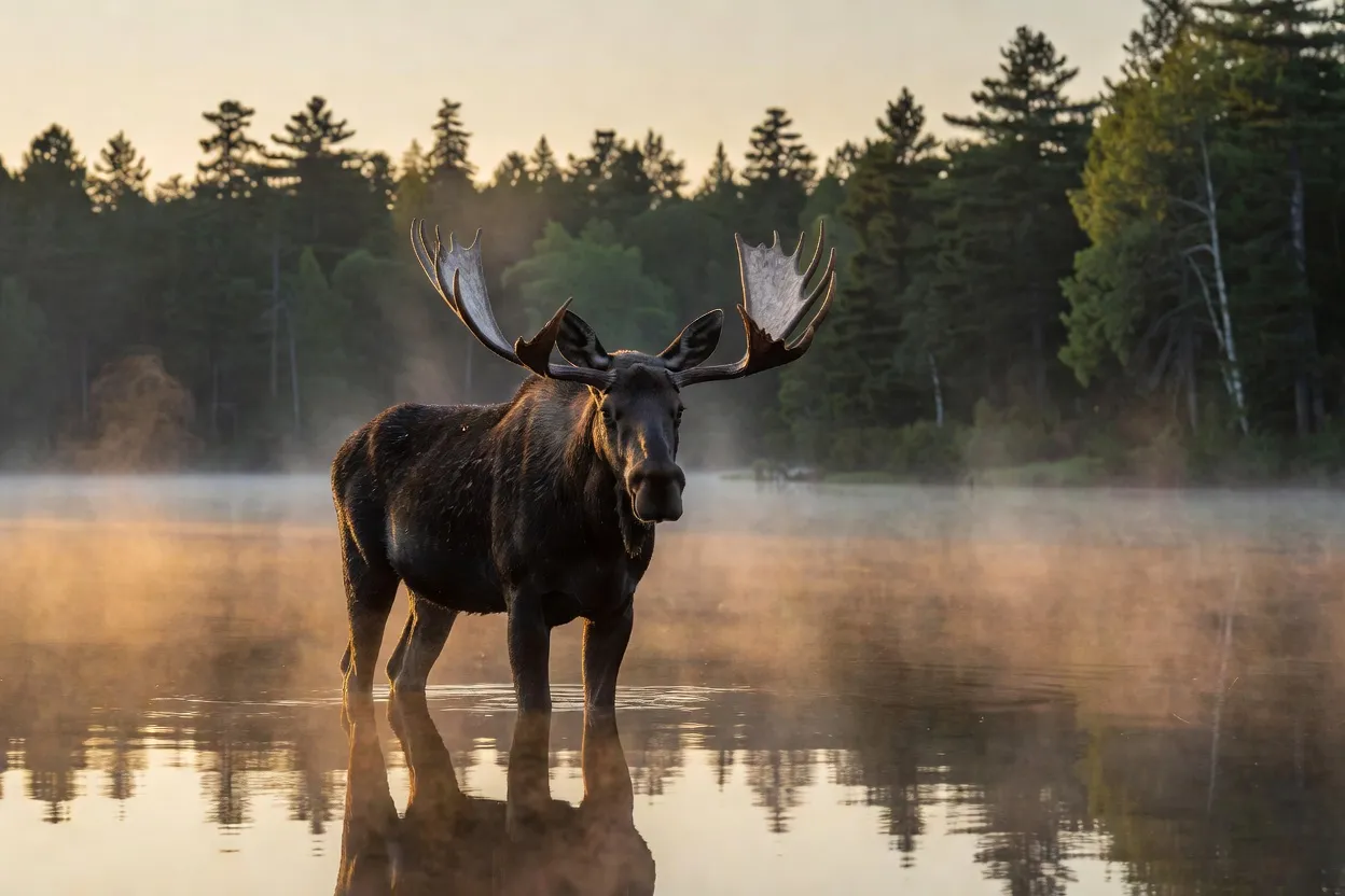 Orignal et caribou : où et quand observer la grande faune du Canada en 2026