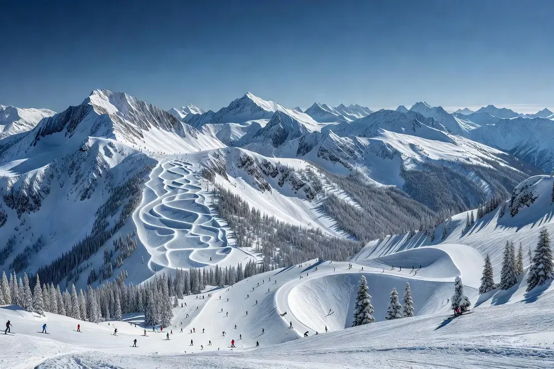 Whistler Blackcomb pistes panorama hiver